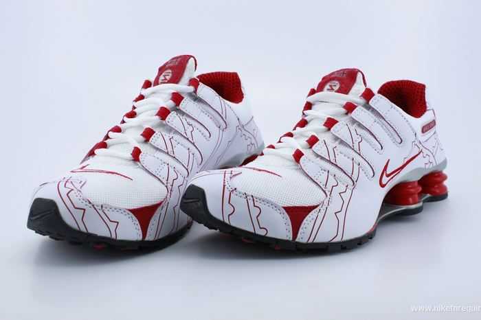 rouge et blanc Nike Shox NZ chaussures (2)